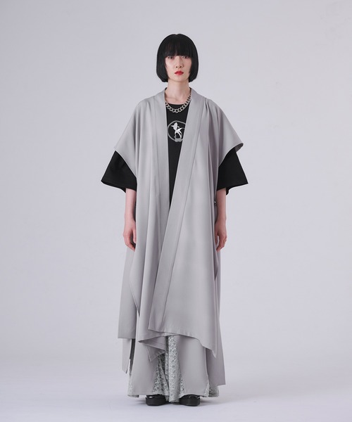 狐独（コドク）の「レースキリカエハカマパンツ/SETUP対応（スラックス・メンズ・ブラック/ライトグレー・MEDIUM/SMALL/LARGE）」の8枚目の写真