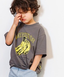 MAKE YOUR DAY（メイクユアデイ）の「バナナイチゴロゴ半袖Tシャツ（Tシャツ/カットソー）」