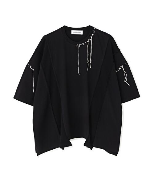 DISCOVERED(ディスカバード)の「DISCOVERED(ディスカバード) 別注SWITCHING LOOPING WIDE TEE(Tシャツ/カットソー・メンズ・ブラック/ホワイト・3/1)」の5枚目の写真