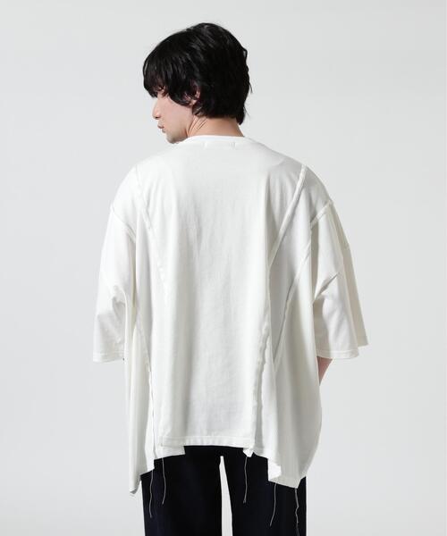 DISCOVERED(ディスカバード)の「DISCOVERED(ディスカバード) 別注SWITCHING LOOPING WIDE TEE(Tシャツ/カットソー・メンズ・ブラック/ホワイト・3/1)」の15枚目の写真