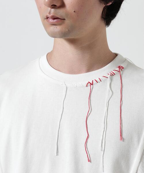 DISCOVERED(ディスカバード)の「DISCOVERED(ディスカバード) 別注SWITCHING LOOPING WIDE TEE(Tシャツ/カットソー・メンズ・ブラック/ホワイト・3/1)」の10枚目の写真