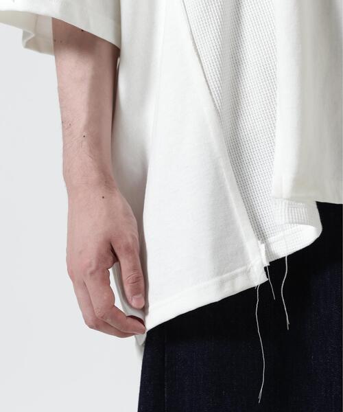 DISCOVERED(ディスカバード)の「DISCOVERED(ディスカバード) 別注SWITCHING LOOPING WIDE TEE(Tシャツ/カットソー・メンズ・ブラック/ホワイト・3/1)」の8枚目の写真