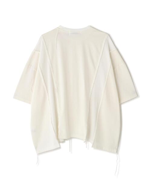 DISCOVERED(ディスカバード)の「DISCOVERED(ディスカバード) 別注SWITCHING LOOPING WIDE TEE(Tシャツ/カットソー・メンズ・ブラック/ホワイト・3/1)」の6枚目の写真