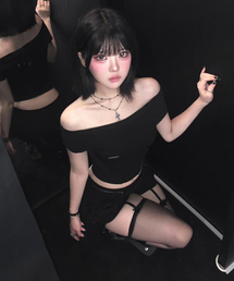 Pigment Damage Panel Short Top (Black)