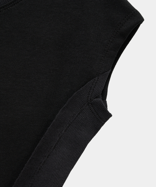 ETRE AU SOMMET(エトレオソメ)の「Pigment Damage Panel Short Top (Black)(Tシャツ/カットソー・レディース・ブラック・FREE)」の12枚目の写真