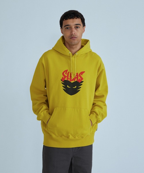 SILAS（サイラス）の「DEMON HOODED SWEATSHIRT（パーカー・メンズ・ブラック/アッシュ/マスタード・L/XL/M）」の3枚目の写真