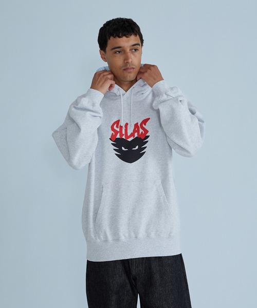 SILAS（サイラス）の「DEMON HOODED SWEATSHIRT（パーカー・メンズ・ブラック/アッシュ/マスタード・L/XL/M）」の6枚目の写真