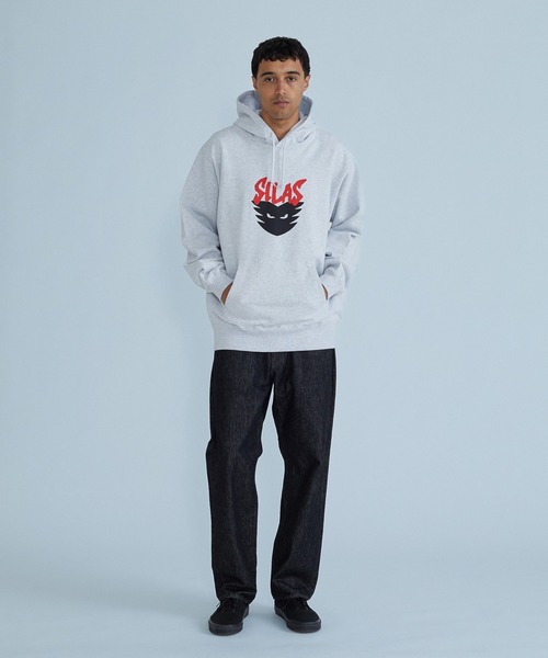 SILAS（サイラス）の「DEMON HOODED SWEATSHIRT（パーカー・メンズ・ブラック/アッシュ/マスタード・L/XL/M）」の7枚目の写真
