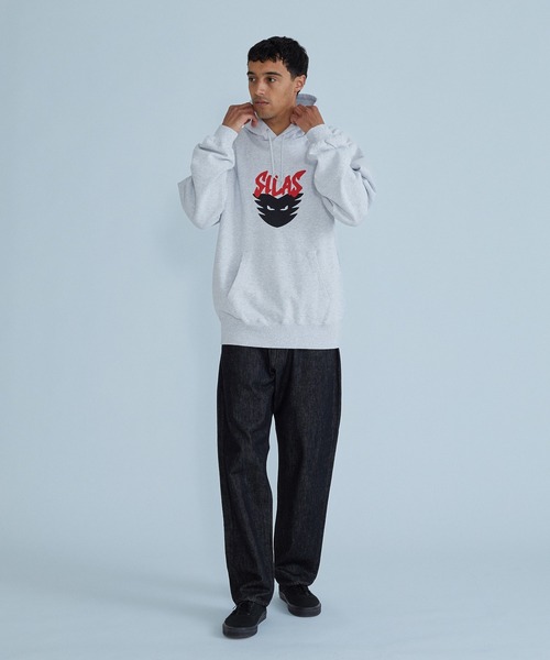 SILAS（サイラス）の「DEMON HOODED SWEATSHIRT（パーカー・メンズ・ブラック/アッシュ/マスタード・L/XL/M）」の8枚目の写真