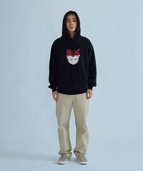 SILAS（サイラス）の「DEMON HOODED SWEATSHIRT（パーカー・メンズ・ブラック/アッシュ/マスタード・L/XL/M）」の4枚目の写真