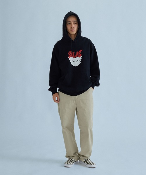 SILAS（サイラス）の「DEMON HOODED SWEATSHIRT（パーカー・メンズ・ブラック/アッシュ/マスタード・L/XL/M）」の5枚目の写真