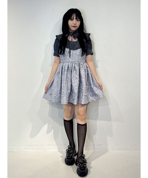 jouetie(ジュエティ)の「ジャガードボリュームキャミワンピース(ワンピース・レディース・ホワイト/ブルー/ブラック・FREE)」の22枚目の写真