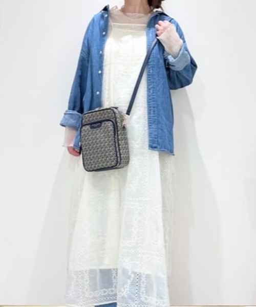 Samantha Thavasa（サマンサタバサ）の「ST Jacquard ショルダーバッグ（ショルダーバッグ・レディース・ブラウン/ネイビー/ベージュ・FREE）」の3枚目の写真