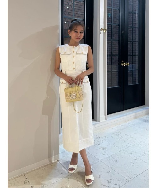 Her lip to（ハーリップトゥー）の「Padua Denim Dress（ワンピース・レディース・ホワイト・S/M）」の11枚目の写真