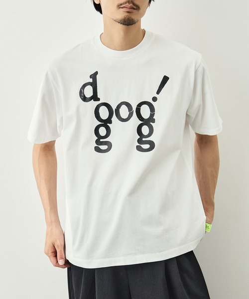 LOOSE JOINTS(ルーズジョインツ)の「【LOOSE JOINTS/ルーズジョインツ】JASON FOX - DOG S/S TEE(Tシャツ/カットソー・メンズ・ブラック/ホワイト・M/L)」の1枚目の写真