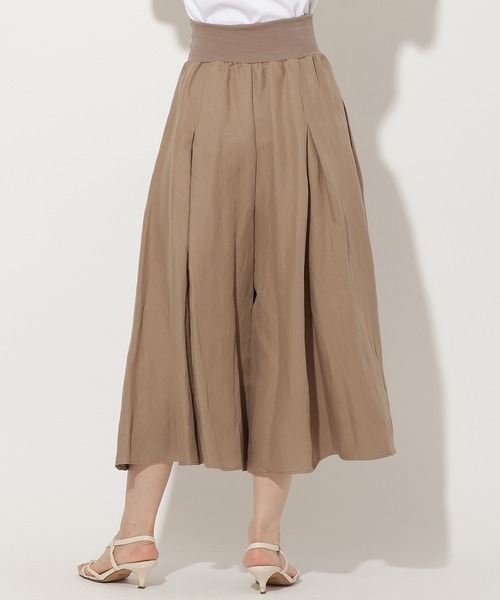 AND COUTURE(アンドクチュール)の「リネンタックフレアパンツ(その他パンツ・レディース・ブラック/ブラウン系その他/オフホワイト・FREE)」の18枚目の写真