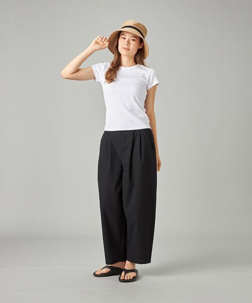 Chacott(チャコット)の「マイクロドットワイドパンツ(その他パンツ・レディース・ピンク/ブラック・M)」の4枚目の写真