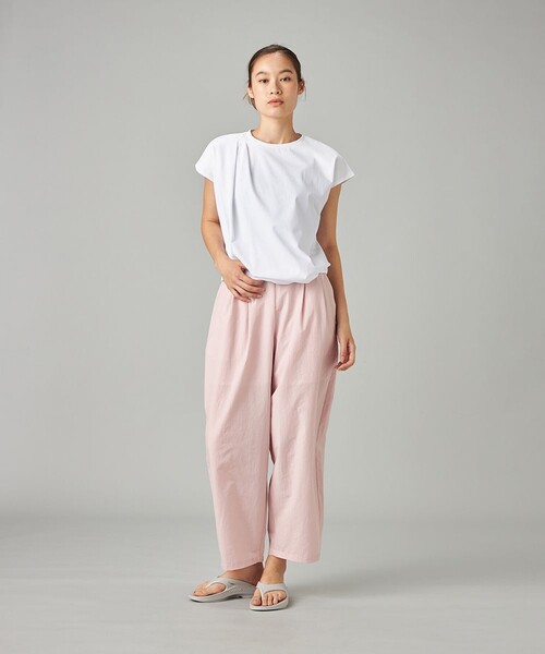 Chacott(チャコット)の「マイクロドットワイドパンツ(その他パンツ・レディース・ピンク/ブラック・M)」の9枚目の写真