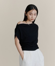 DFFUR. | オフショルストレッチショートトップス【3WAY】(Tシャツ/カットソー)