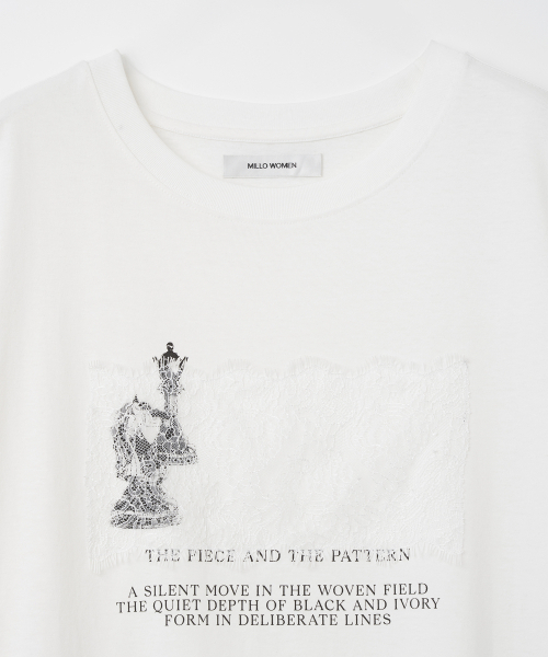 MILLO WOMEN（ミロウーマン）の「ギャンビットレースTシャツ[アイボリー]（Tシャツ/カットソー・レディース・その他・ONE SIZE）」の4枚目の写真
