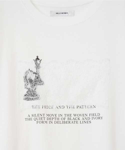 MILLO WOMEN（ミロウーマン）の「ギャンビットレースTシャツ[アイボリー]（Tシャツ/カットソー・レディース・その他・ONE SIZE）」の5枚目の写真
