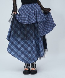 HARE ロングスカート 黒と青のチェック柄 HARE｜ハレのスカート（チェック柄）通販 - ZOZOTOWN