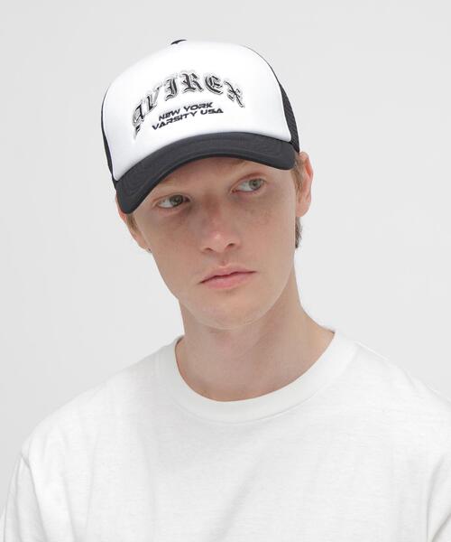 AVIREX(アヴィレックス)の「VARSITY OLD ENGLISH ARCH LOGO MESH CAP / バーシティ アーチロゴ メッシュキャップ / AVIREX / アヴィレックス(キャップ・メンズ・ブラック/ホワイト・F)」の17枚目の写真
