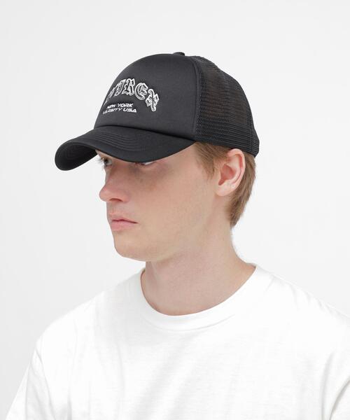 AVIREX(アヴィレックス)の「VARSITY OLD ENGLISH ARCH LOGO MESH CAP / バーシティ アーチロゴ メッシュキャップ / AVIREX / アヴィレックス(キャップ・メンズ・ブラック/ホワイト・F)」の16枚目の写真