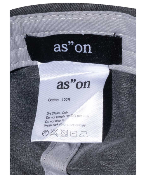 ASON(アズオン)の「99 SYMBOL BALL CAP / CHARCOAL(キャップ・レディース・その他・FREE)」の7枚目の写真