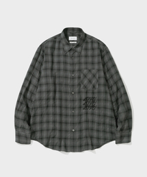 SHIRTER（シャーター）の「TJS CT SHIRRED SHIRT (CHARCOAL)（シャツ/ブラウス）」