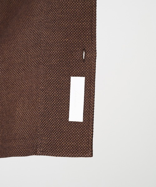 IRENISA（イレニサ）の「【irenisa/イレニサ】別注SUMMER TWEED OPEN COLLAR SHIRT（シャツ/ブラウス・メンズ・ブラック/ダークブラウン・2/3）」の13枚目の写真