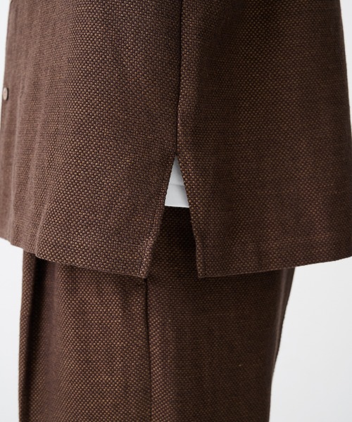IRENISA（イレニサ）の「【irenisa/イレニサ】別注SUMMER TWEED OPEN COLLAR SHIRT（シャツ/ブラウス・メンズ・ブラック/ダークブラウン・2/3）」の15枚目の写真