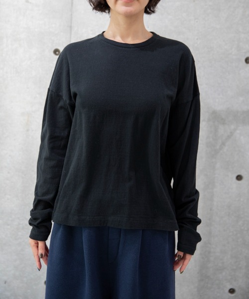 CAROUSE LAMBRA(ケラウズランブラ)の「LS CREW(Tシャツ/カットソー・レディース・ブラック/ホワイト・FREE)」の2枚目の写真