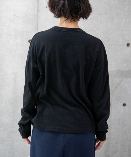 CAROUSE LAMBRA(ケラウズランブラ)の「LS CREW(Tシャツ/カットソー・レディース・ブラック/ホワイト・FREE)」の5枚目の写真