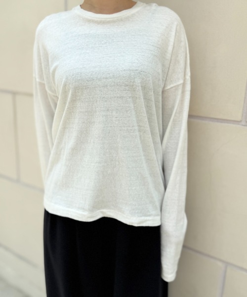 CAROUSE LAMBRA(ケラウズランブラ)の「LS CREW(Tシャツ/カットソー・レディース・ブラック/ホワイト・FREE)」の3枚目の写真