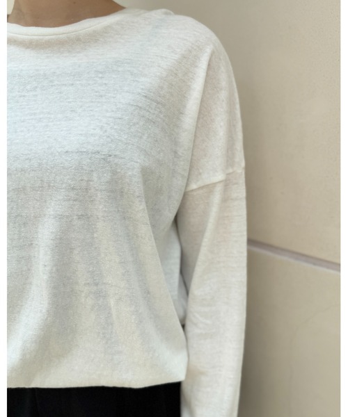 CAROUSE LAMBRA(ケラウズランブラ)の「LS CREW(Tシャツ/カットソー・レディース・ブラック/ホワイト・FREE)」の4枚目の写真