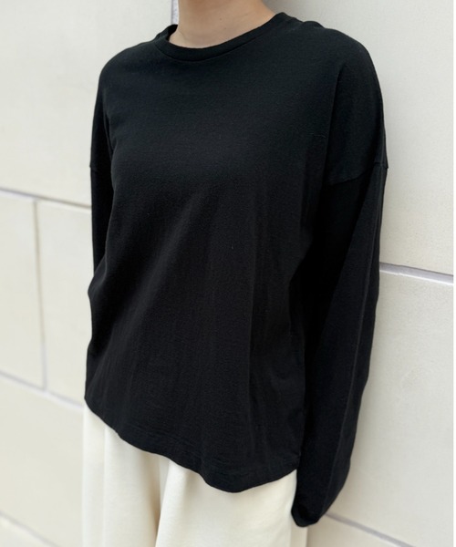 CAROUSE LAMBRA(ケラウズランブラ)の「LS CREW(Tシャツ/カットソー・レディース・ブラック/ホワイト・FREE)」の7枚目の写真