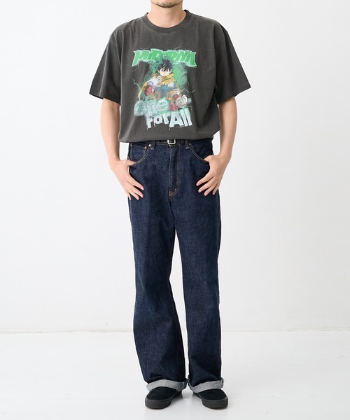 THE TOKYO（ザトウキョウ）の「【PIIT/ピット】DEKU TEE/主人公、緑谷出久（デク）「僕のヒーローアカデミア」・アニメTEE（Tシャツ/カットソー・メンズ・ダークグレー・L/M/XL）」の2枚目の写真