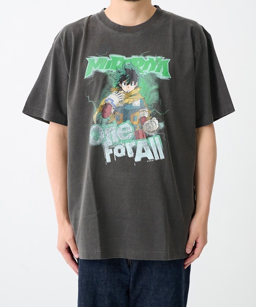 THE TOKYO（ザトウキョウ）の「【PIIT/ピット】DEKU TEE/主人公、緑谷出久（デク）「僕のヒーローアカデミア」・アニメTEE（Tシャツ/カットソー・メンズ・ダークグレー・L/M/XL）」の8枚目の写真
