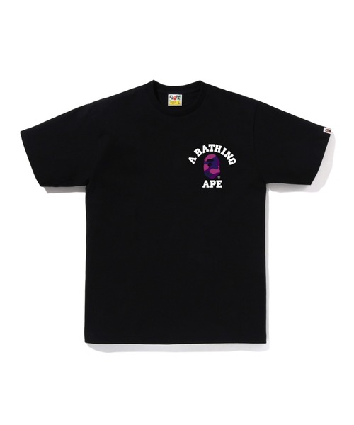 A BATHING APE(アベイシングエイプ)の「COLOR CAMO COLLEGE ATS TEE(Tシャツ/カットソー・メンズ・ホワイト系その他3/ホワイト×レッド/ホワイト×ネイビー/ブラック×パープル/ブラック系その他6/ブラック×レッド/ブラック×ブルー/ホワイト×パープル・MEDIUM/LARGE/XX-LARGE/SMALL/X-LARGE/XXX-LARGE)」の5枚目の写真