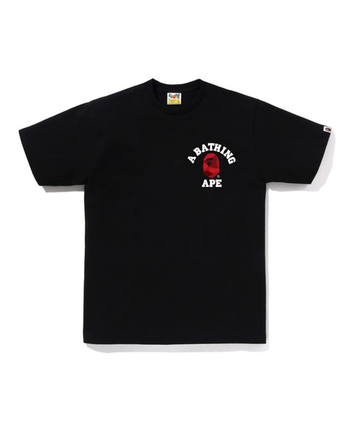 A BATHING APE(アベイシングエイプ)の「COLOR CAMO COLLEGE ATS TEE(Tシャツ/カットソー・メンズ・ホワイト系その他3/ホワイト×レッド/ホワイト×ネイビー/ブラック×パープル/ブラック系その他6/ブラック×レッド/ブラック×ブルー/ホワイト×パープル・MEDIUM/LARGE/XX-LARGE/SMALL/X-LARGE/XXX-LARGE)」の6枚目の写真
