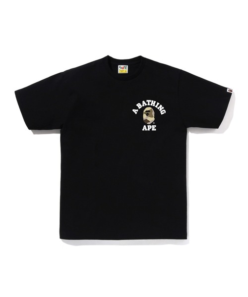 A BATHING APE(アベイシングエイプ)の「COLOR CAMO COLLEGE ATS TEE(Tシャツ/カットソー・メンズ・ホワイト系その他3/ホワイト×レッド/ホワイト×ネイビー/ブラック×パープル/ブラック系その他6/ブラック×レッド/ブラック×ブルー/ホワイト×パープル・MEDIUM/LARGE/XX-LARGE/SMALL/X-LARGE/XXX-LARGE)」の8枚目の写真