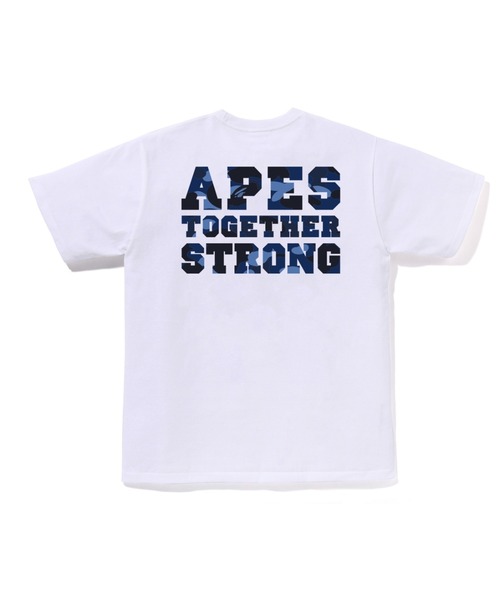 A BATHING APE(アベイシングエイプ)の「COLOR CAMO COLLEGE ATS TEE(Tシャツ/カットソー・メンズ・ホワイト系その他3/ホワイト×レッド/ホワイト×ネイビー/ブラック×パープル/ブラック系その他6/ブラック×レッド/ブラック×ブルー/ホワイト×パープル・MEDIUM/LARGE/XX-LARGE/SMALL/X-LARGE/XXX-LARGE)」の10枚目の写真