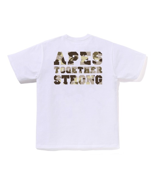 A BATHING APE(アベイシングエイプ)の「COLOR CAMO COLLEGE ATS TEE(Tシャツ/カットソー・メンズ・ホワイト系その他3/ホワイト×レッド/ホワイト×ネイビー/ブラック×パープル/ブラック系その他6/ブラック×レッド/ブラック×ブルー/ホワイト×パープル・MEDIUM/LARGE/XX-LARGE/SMALL/X-LARGE/XXX-LARGE)」の12枚目の写真
