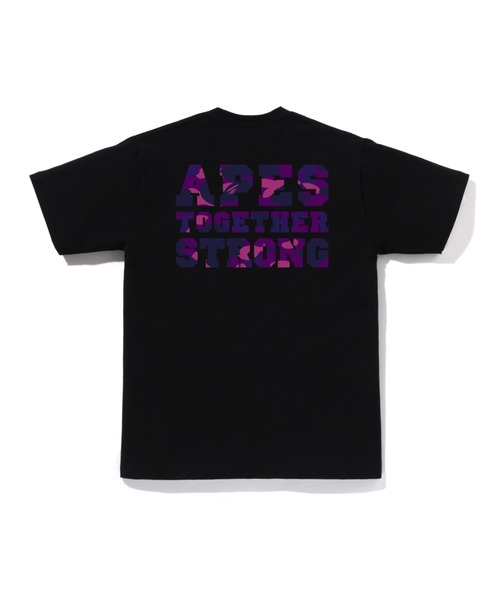 A BATHING APE(アベイシングエイプ)の「COLOR CAMO COLLEGE ATS TEE(Tシャツ/カットソー・メンズ・ホワイト系その他3/ホワイト×レッド/ホワイト×ネイビー/ブラック×パープル/ブラック系その他6/ブラック×レッド/ブラック×ブルー/ホワイト×パープル・MEDIUM/LARGE/XX-LARGE/SMALL/X-LARGE/XXX-LARGE)」の13枚目の写真