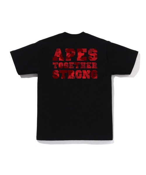 A BATHING APE(アベイシングエイプ)の「COLOR CAMO COLLEGE ATS TEE(Tシャツ/カットソー・メンズ・ホワイト系その他3/ホワイト×レッド/ホワイト×ネイビー/ブラック×パープル/ブラック系その他6/ブラック×レッド/ブラック×ブルー/ホワイト×パープル・MEDIUM/LARGE/XX-LARGE/SMALL/X-LARGE/XXX-LARGE)」の14枚目の写真