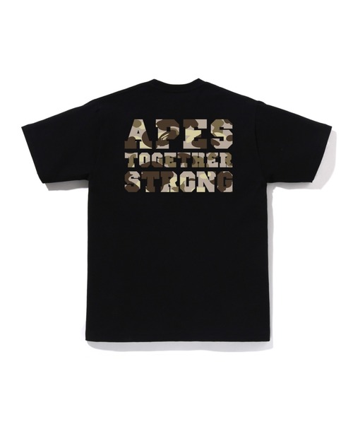 A BATHING APE(アベイシングエイプ)の「COLOR CAMO COLLEGE ATS TEE(Tシャツ/カットソー・メンズ・ホワイト系その他3/ホワイト×レッド/ホワイト×ネイビー/ブラック×パープル/ブラック系その他6/ブラック×レッド/ブラック×ブルー/ホワイト×パープル・MEDIUM/LARGE/XX-LARGE/SMALL/X-LARGE/XXX-LARGE)」の16枚目の写真