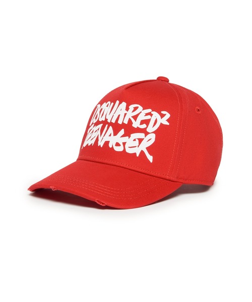 DSQUARED2(ディースクエアード)の「DSQUARED2(ディースクエアード)Kids & Junior ブランドロゴキャップ(キャップ・キッズ・ブラック/レッド・Ⅲ/Ⅱ/Ⅰ)」の1枚目の写真