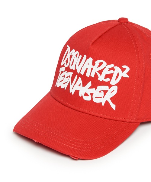 DSQUARED2(ディースクエアード)の「DSQUARED2(ディースクエアード)Kids & Junior ブランドロゴキャップ(キャップ・キッズ・ブラック/レッド・Ⅲ/Ⅱ/Ⅰ)」の6枚目の写真