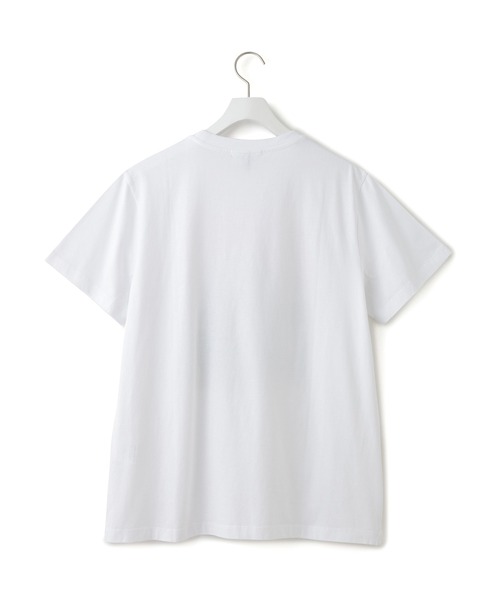 GANNI(ガニー)の「【GANNI for ADAM ET ROPE'】別注Basic Jersey TEDDY Tee(Tシャツ/カットソー・レディース・ホワイト/チャコールグレー・S)」の3枚目の写真